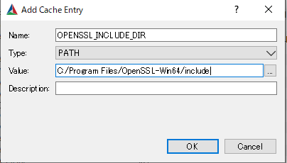 OPENSSL_INCLUDE_DIR の追加